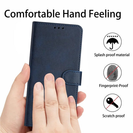 For Motorola Edge 50 Neo 5G / Moto S50 5G / Thinkphone 25 5G Case Flip Stand PU Leather Wallet Phone Cover Calf Texture