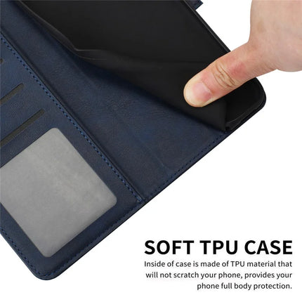 For Motorola Edge 50 Neo 5G / Moto S50 5G / Thinkphone 25 5G Case Flip Stand PU Leather Wallet Phone Cover Calf Texture