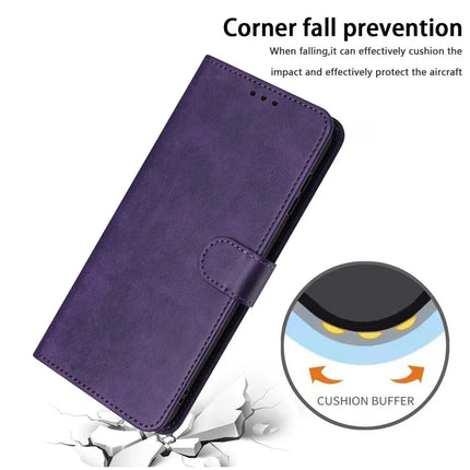 For Motorola Edge 50 Neo 5G / Moto S50 5G / Thinkphone 25 5G Case Flip Stand PU Leather Wallet Phone Cover Calf Texture