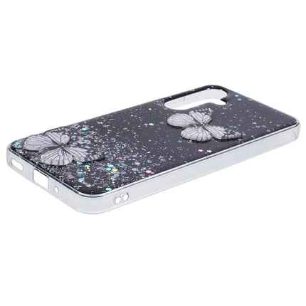WANLONFENG AW Series for Samsung Galaxy A16 4G / 5G Case with Screen Film TPU Phone Cover PVC Butterfly Epoxy