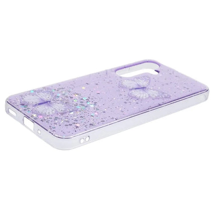 WANLONFENG AW Series for Samsung Galaxy A16 4G / 5G Case with Screen Film TPU Phone Cover PVC Butterfly Epoxy