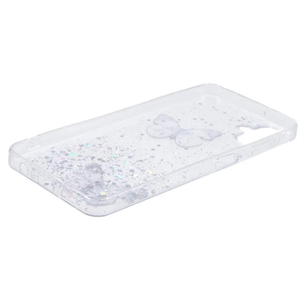 WANLONFENG AW Series for Samsung Galaxy A06 Case with Screen Film TPU Phone Cover PVC Butterfly Epoxy