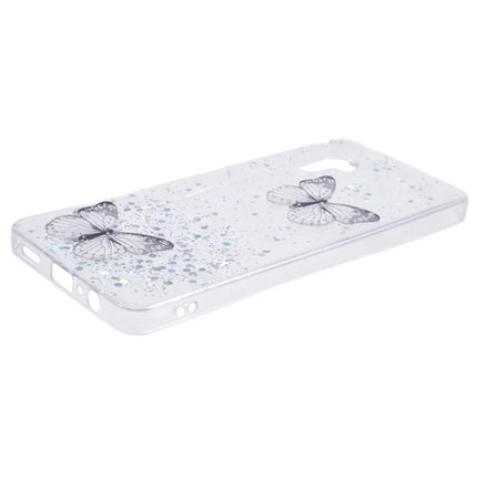 WANLONFENG AW Series for Samsung Galaxy A06 Case with Screen Film TPU Phone Cover PVC Butterfly Epoxy