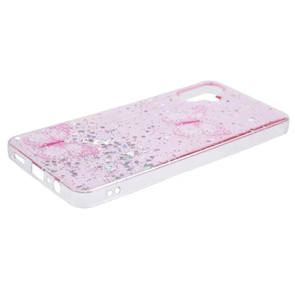 WANLONFENG AW Series for Samsung Galaxy A06 Case with Screen Film TPU Phone Cover PVC Butterfly Epoxy