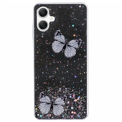 WANLONFENG AW Series for Samsung Galaxy A06 Case with Screen Film TPU Phone Cover PVC Butterfly Epoxy