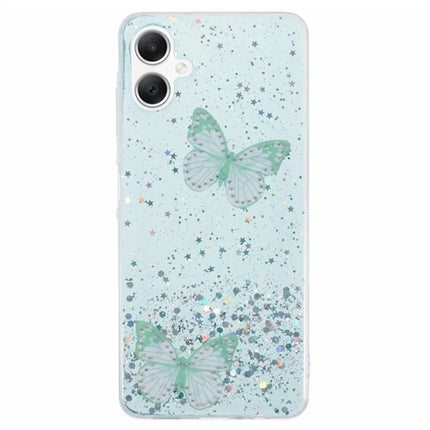WANLONFENG AW Series for Samsung Galaxy A06 Case with Screen Film TPU Phone Cover PVC Butterfly Epoxy