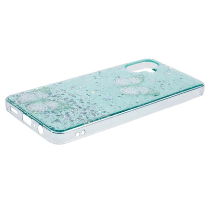 WANLONFENG AW Series for Samsung Galaxy A06 Case with Screen Film TPU Phone Cover PVC Butterfly Epoxy