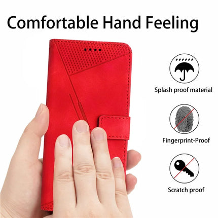 For Motorola Edge 50 Neo 5G / Moto S50 5G / Thinkphone 25 5G Case Handbag Imprinted Triangle Leather Phone Cover