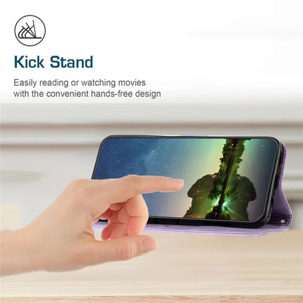 For Motorola Edge 50 Neo 5G / Moto S50 5G / Thinkphone 25 5G Case Handbag Imprinted Triangle Leather Phone Cover