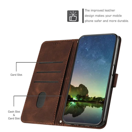 For Motorola Edge 50 Neo 5G / Moto S50 5G / Thinkphone 25 5G Case Handbag Imprinted Triangle Leather Phone Cover