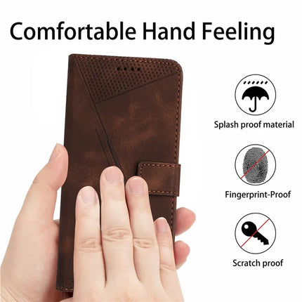 For Motorola Edge 50 Neo 5G / Moto S50 5G / Thinkphone 25 5G Case Handbag Imprinted Triangle Leather Phone Cover