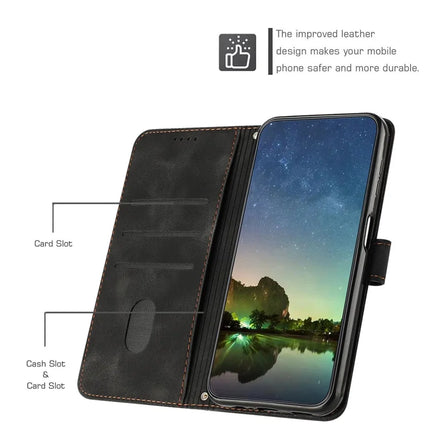 For Motorola Edge 50 Neo 5G / Moto S50 5G / Thinkphone 25 5G Case Handbag Imprinted Triangle Leather Phone Cover