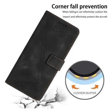 For Motorola Edge 50 Neo 5G / Moto S50 5G / Thinkphone 25 5G Case Handbag Imprinted Triangle Leather Phone Cover