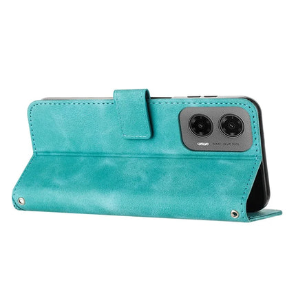 For Motorola Moto G35 5G Case Handbag Imprinted Triangle Leather Phone Cover