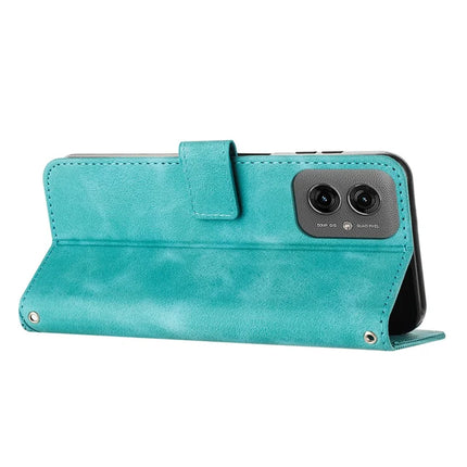 For Motorola Moto G55 5G Case Handbag Imprinted Triangle Leather Phone Cover