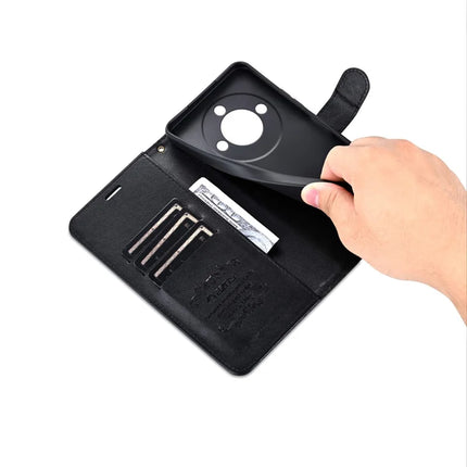 AZNS For Honor X60 5G Case Anti-Scratch PU Leather Stand Wallet Phone Cover