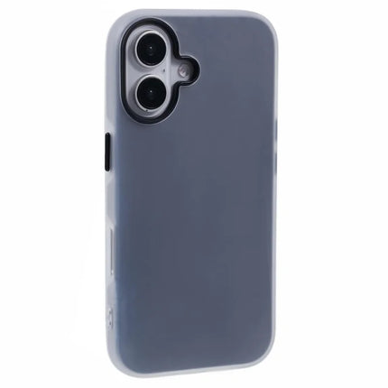 For iPhone 16 Plus Case Detachable TPU Shockproof Phone Cover - Grey