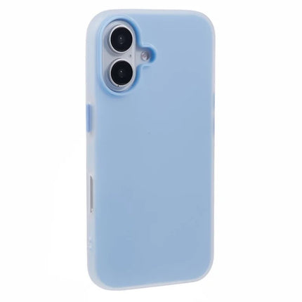 For iPhone 16 Plus Case Detachable TPU Shockproof Phone Cover - Blue