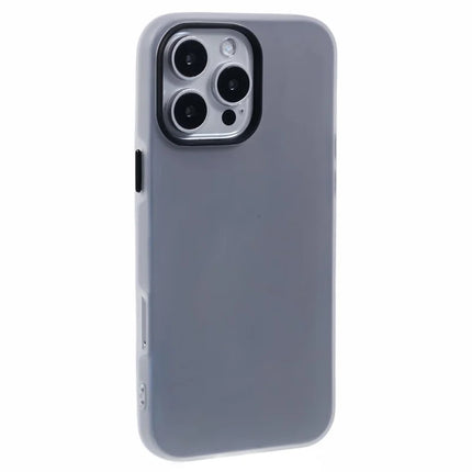 For iPhone 16 Pro Max Case Detachable TPU Shockproof Phone Cover - Grey