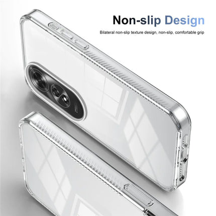 For Oppo A60 4G Clear Phone Case TPU+PC Anti-Slip Drop-Proof Back Cover