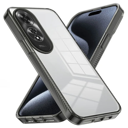 For Oppo A60 4G Clear Phone Case TPU+PC Anti-Slip Drop-Proof Back Cover