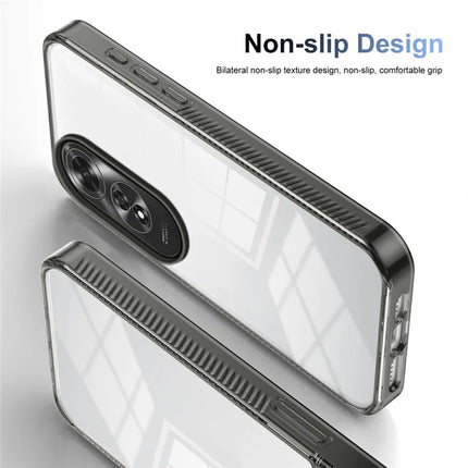For Oppo A60 4G Clear Phone Case TPU+PC Anti-Slip Drop-Proof Back Cover