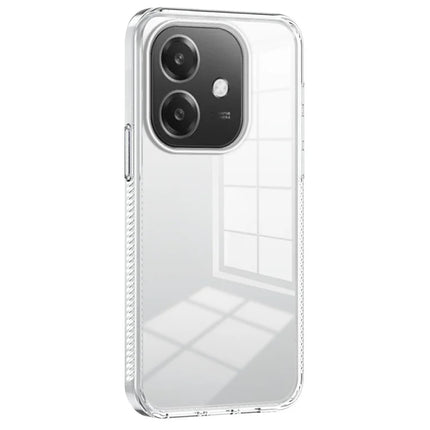 For Oppo A40 4G Clear Phone Case TPU+PC Anti-Slip Drop-Proof Back Cover - Transparent