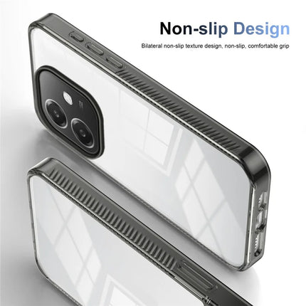 For Oppo A40 4G Clear Phone Case TPU+PC Anti-Slip Drop-Proof Back Cover