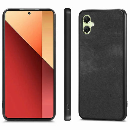 For Samsung Galaxy A06 Case Retro Leather + TPU Shockproof Protective Phone Cover