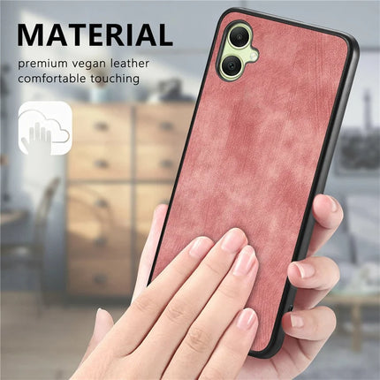 For Samsung Galaxy A06 Case Retro Leather + TPU Shockproof Protective Phone Cover
