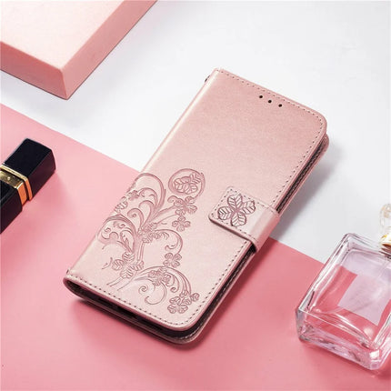 For Google Pixel 9 / Pixel 9 Pro Leather Case Four-Leaf Clover Wallet Phone Cover