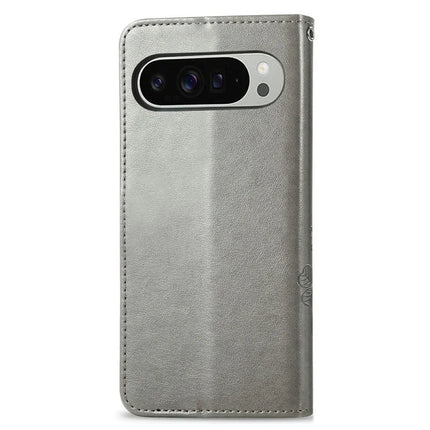 For Google Pixel 9 Pro XL Leather Case Four-Leaf Clover Wallet Phone Cover