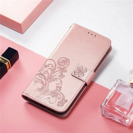 For Google Pixel 9 Pro XL Leather Case Four-Leaf Clover Wallet Phone Cover