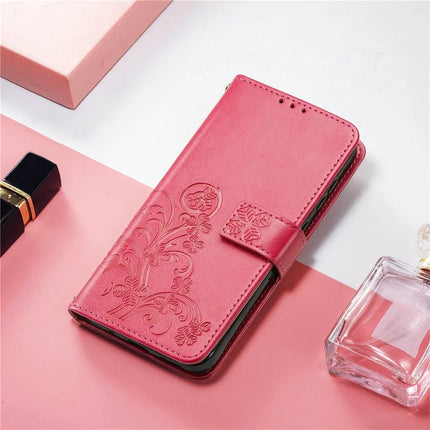 For Google Pixel 9 Pro XL Leather Case Four-Leaf Clover Wallet Phone Cover