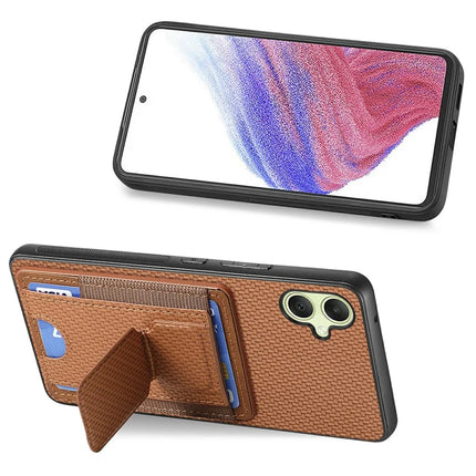 For Samsung Galaxy A06 Case Kickstand Card Holder Leather Back Cover