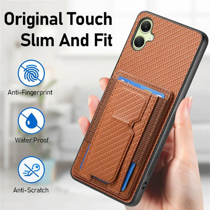 For Samsung Galaxy A06 Case Kickstand Card Holder Leather Back Cover