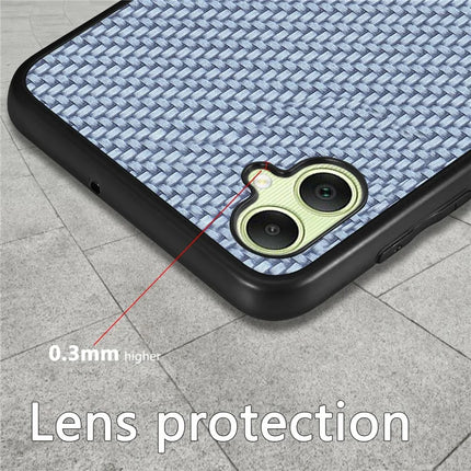 For Samsung Galaxy A06 Case Carbon Fiber Texture PU+PC+TPU Phone Cover