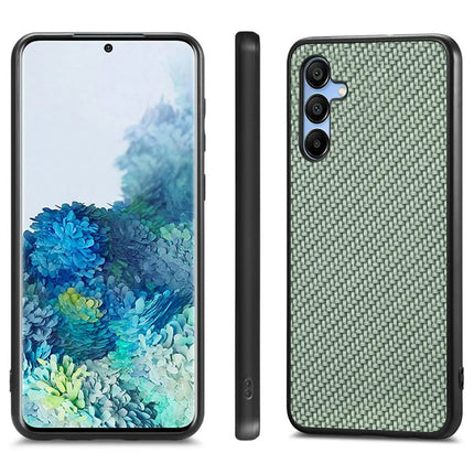 For Samsung Galaxy A16 4G / 5G Case Carbon Fiber Texture PU+PC+TPU Phone Cover