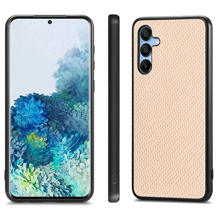 For Samsung Galaxy A16 4G / 5G Case Carbon Fiber Texture PU+PC+TPU Phone Cover