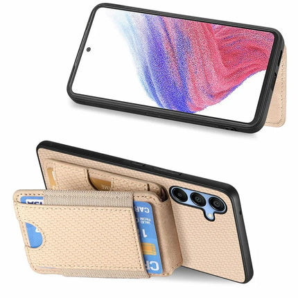 For Samsung Galaxy A16 4G / 5G Case Card Holder Leather+PC+TPU Kickstand Phone Cover