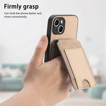 For Samsung Galaxy A06 Case Card Holder Leather+PC+TPU Kickstand Phone Cover