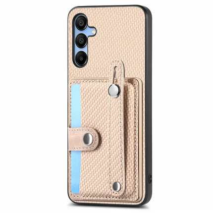 For Samsung Galaxy A16 4G / 5G Case Wristband Anti-Drop Leather Back Cover Card Holder