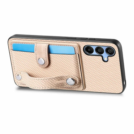 For Samsung Galaxy A16 4G / 5G Case Wristband Anti-Drop Leather Back Cover Card Holder