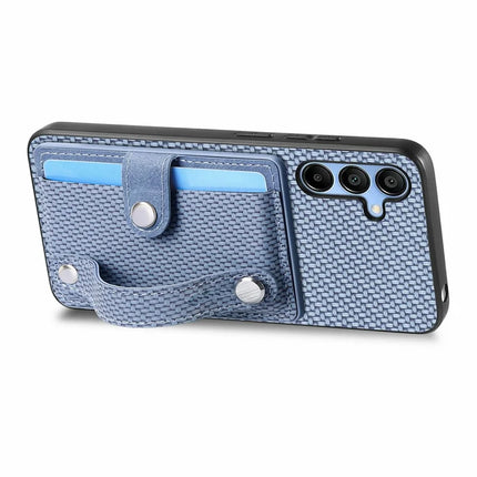 For Samsung Galaxy A16 4G / 5G Case Wristband Anti-Drop Leather Back Cover Card Holder