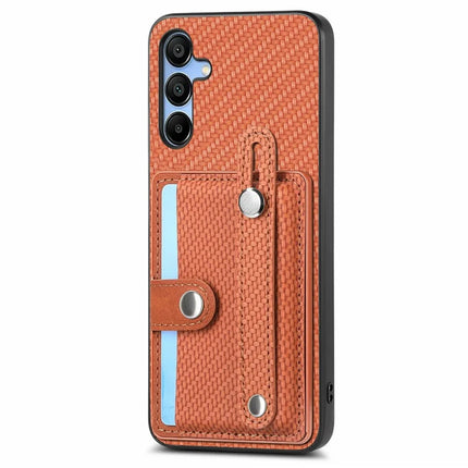 For Samsung Galaxy A16 4G / 5G Case Wristband Anti-Drop Leather Back Cover Card Holder