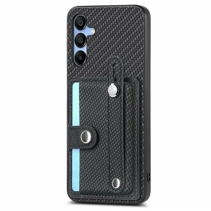 For Samsung Galaxy A16 4G / 5G Case Wristband Anti-Drop Leather Back Cover Card Holder