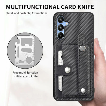 For Samsung Galaxy A16 4G / 5G Case Wristband Anti-Drop Leather Back Cover Card Holder