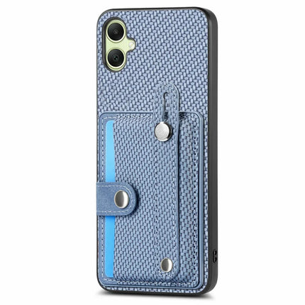 For Samsung Galaxy A06 Case Wristband Anti-Drop Leather Back Cover Card Holder
