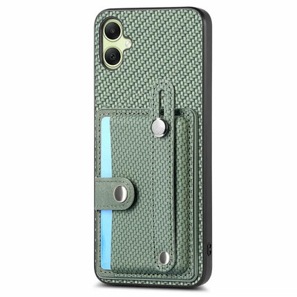 For Samsung Galaxy A06 Case Wristband Anti-Drop Leather Back Cover Card Holder