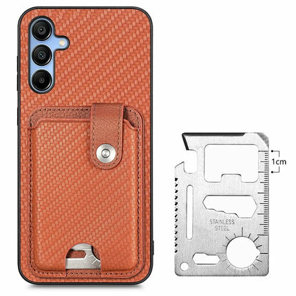 For Samsung Galaxy A16 4G / 5G Case Card Holder Leather+PC+TPU Phone Cover with Card Knife